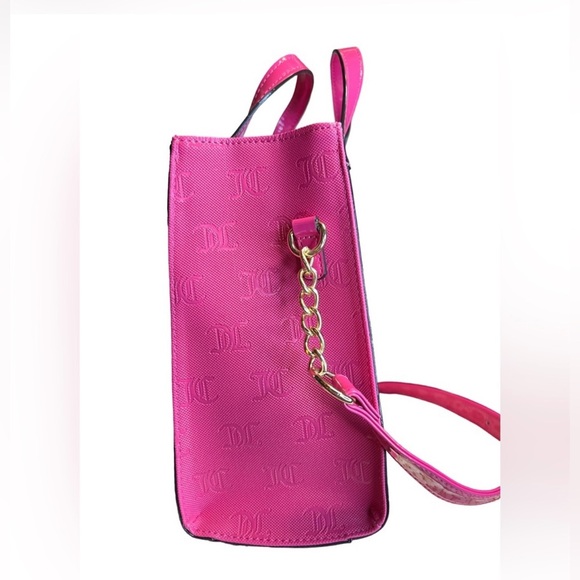 Juicy Couture Los Angeles NWT Juicy Pink Signature Satchel Crossbody Bag (P057) - Picture 7 of 11